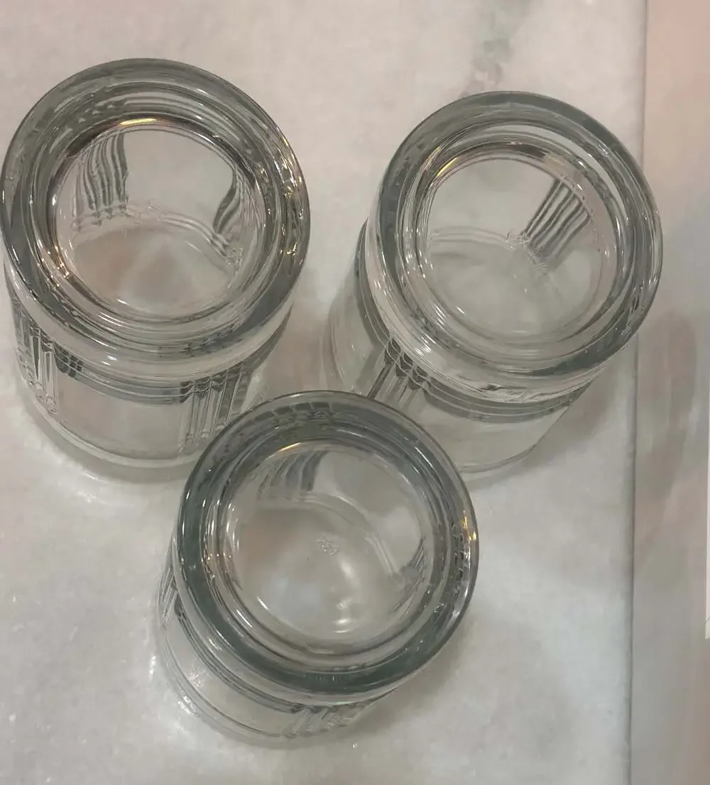 Set of 3 VTG Anchor Hocking Aberdeen Glen Plaid Lowball Old Fashioned Glasses